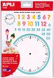 Самозалепващи стикери Apli Kids - Часовник