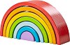 Дървен сортер Bigjigs Toys - Малка дъга - 