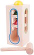 Дървено чукче с топчета Bigjigs Toys - 