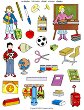 Стикери Apli Kids - Училище
