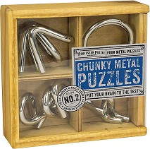 Chunky Metal Puzzles - 4  3D    "Academy" - 